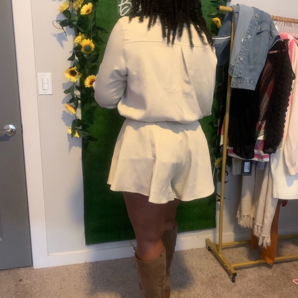 2pc button up with flowy shorts - Picture 3 of 4